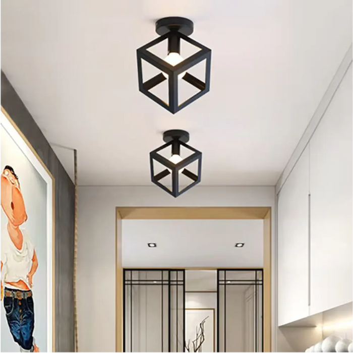 GeoGlow - Lampe de plafond géométrique minimaliste