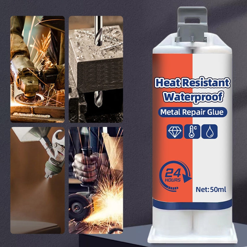 FixBond Colle de réparation métallique résistante à la chaleur et étanche
