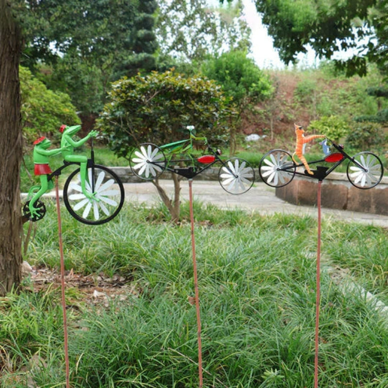 Moulin à vent animal Whirligig – Décoration extérieure légendaire avec mouvement