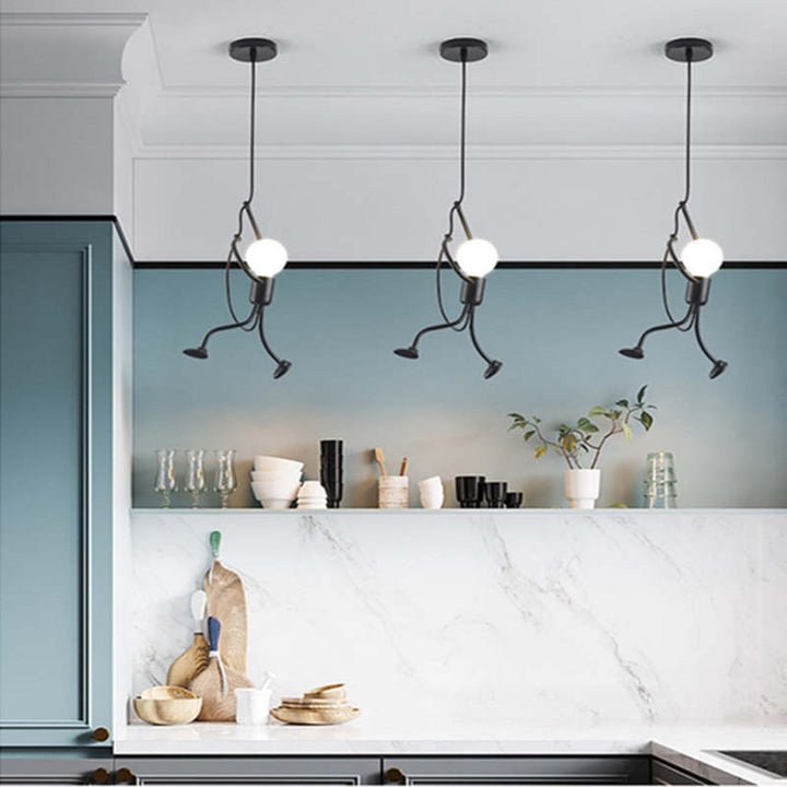 Esthétique | Lampe suspendue rétro en fer