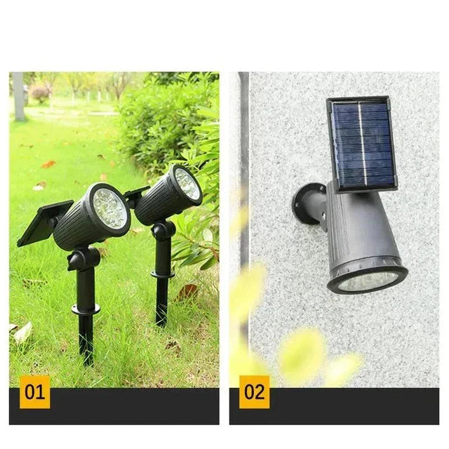 SolarFlare - Projecteurs LED alimentés par énergie solaire
