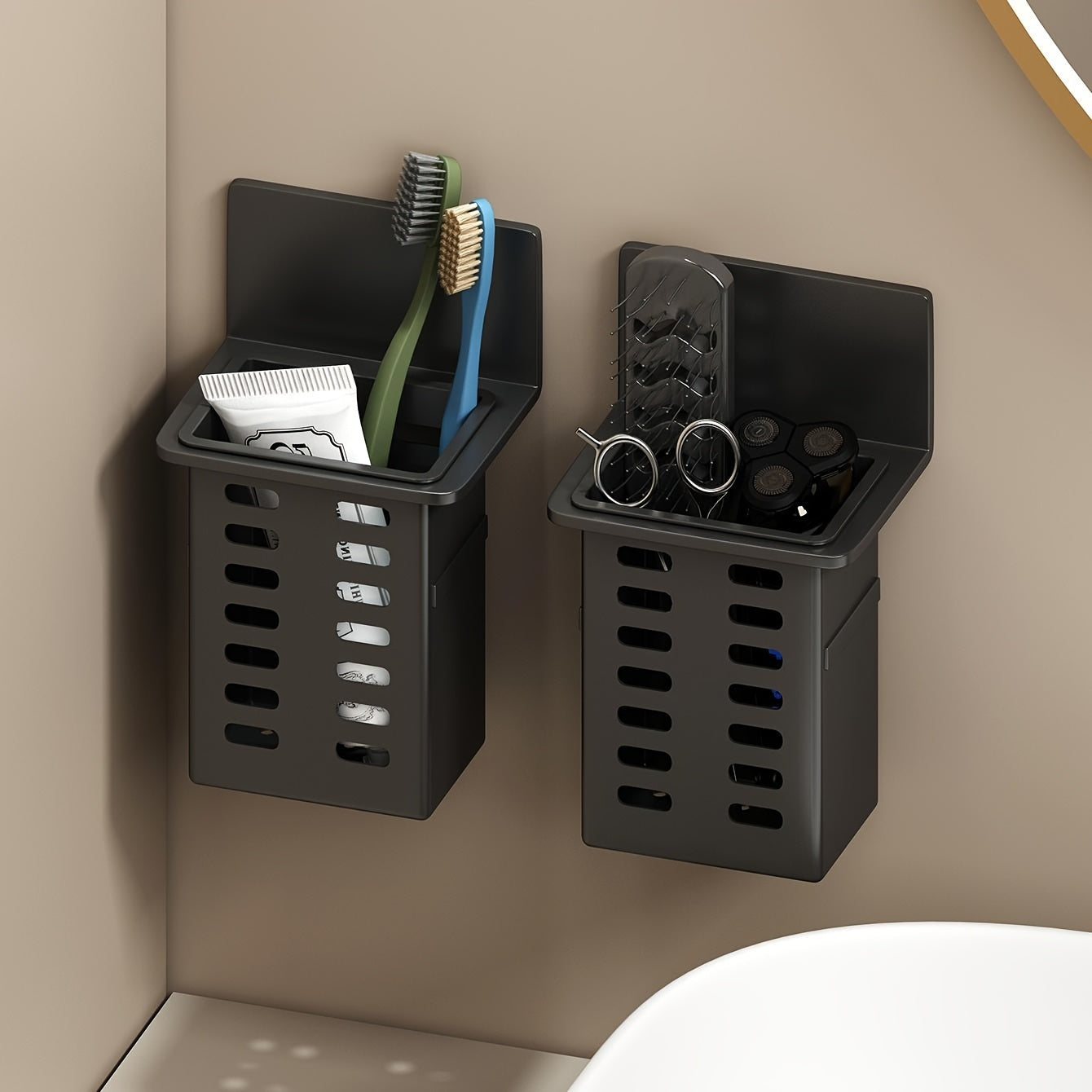 Étagère murale multifonctionnelle pour salle de bain et cuisine