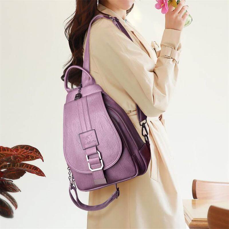 Sofia Sac à dos en cuir – Élégance intemporelle et fonctionnalité pratique
