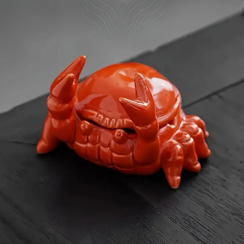 CrabbySmoke – Cendrier en forme de crabe unique avec couvercle
