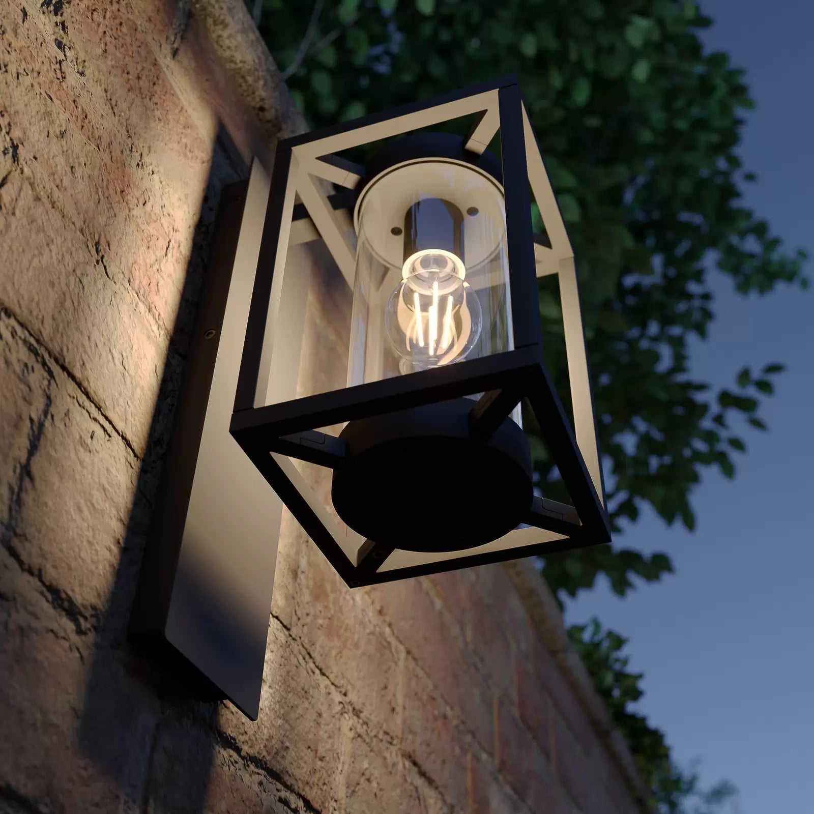LumiGlow – Applique murale extérieure industrielle moderne
