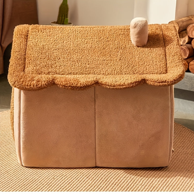 Maison en Peluche pour Chats & Lit Douillet pour un Confort Ultime