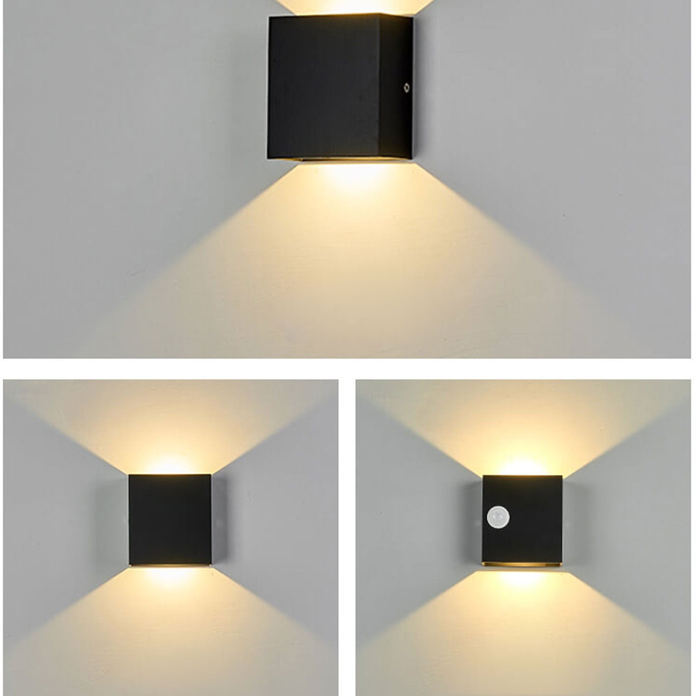 LumiGuard lampe murale LED avec capteur de mouvement – Éclairage extérieur moderne