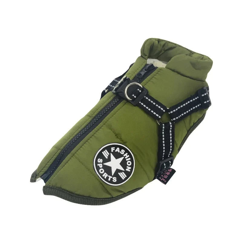 GoldPaw - Veste pour chien matelassée avec harnais intégré pour Golden Retrievers