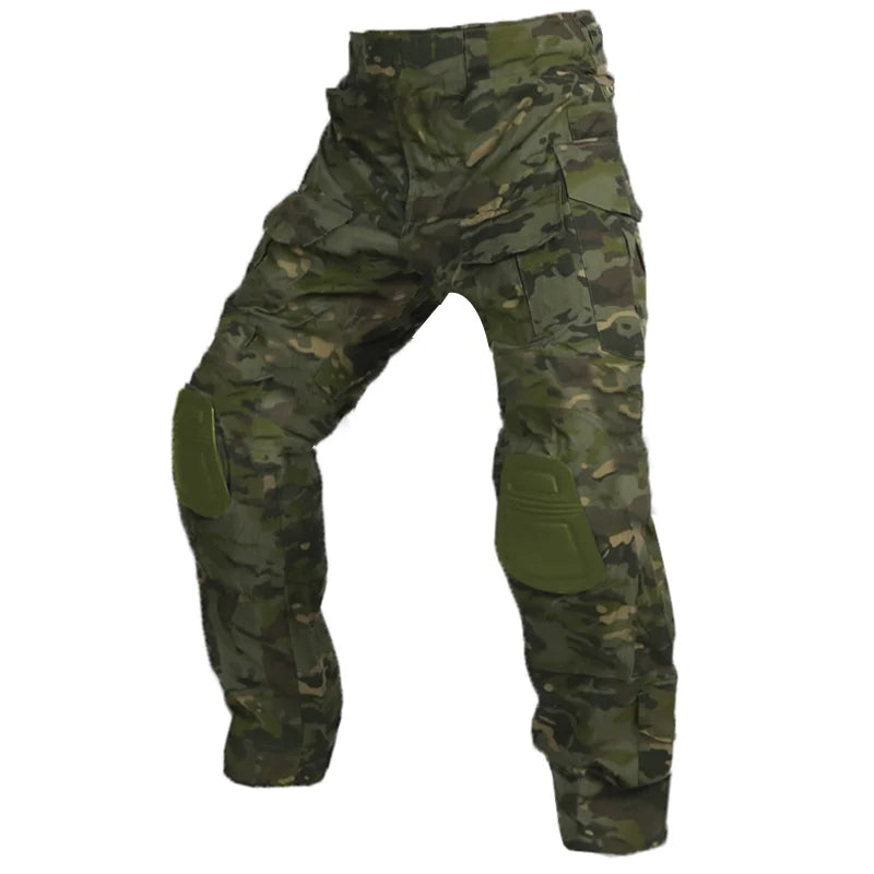 Pantalon cargo tactique avec protège-genoux pour l'extérieur et le travail