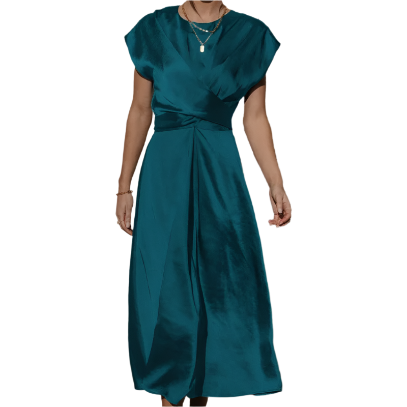 Robe Midi Enveloppe Élégante Sofie