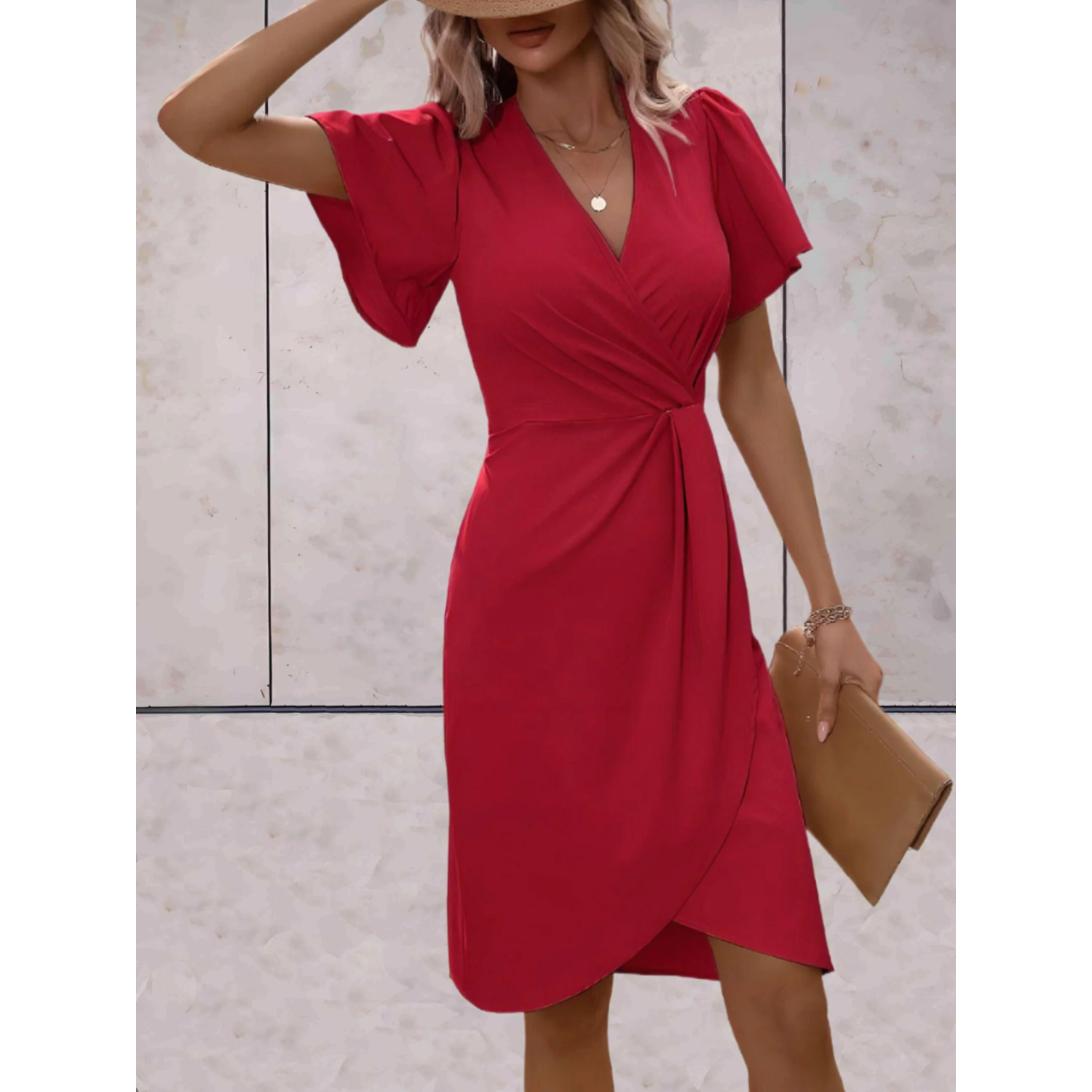 Laura - Robe portefeuille chic d'été
