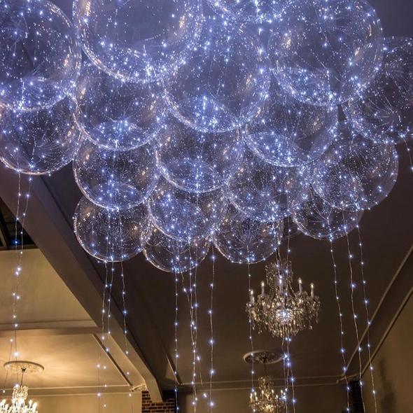 Glow - Ballons LED avec guirlandes lumineuses