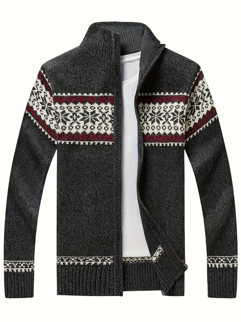 Ivan- Élégant cardigan à manches longues avec un design élégant