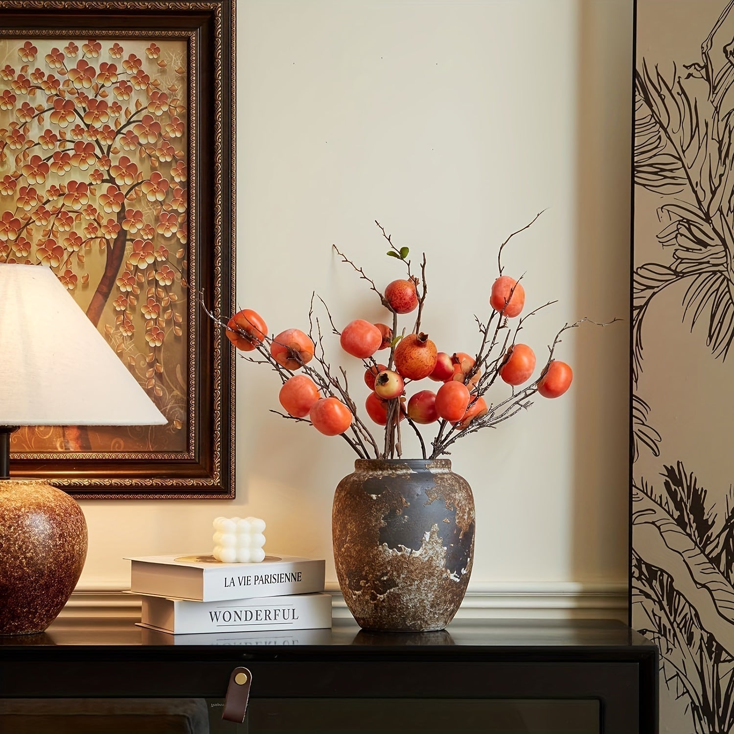 HarvestBloom - Vase décoratif texturé artistique