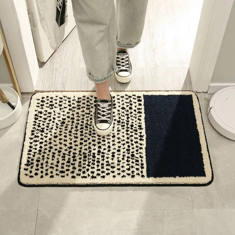 GeoSoft - Tapis de bain moderne abstrait antidérapant