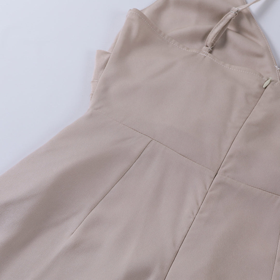 Robe en satin avec fente rouge sang - Robe de soirée luxueuse pour femmes