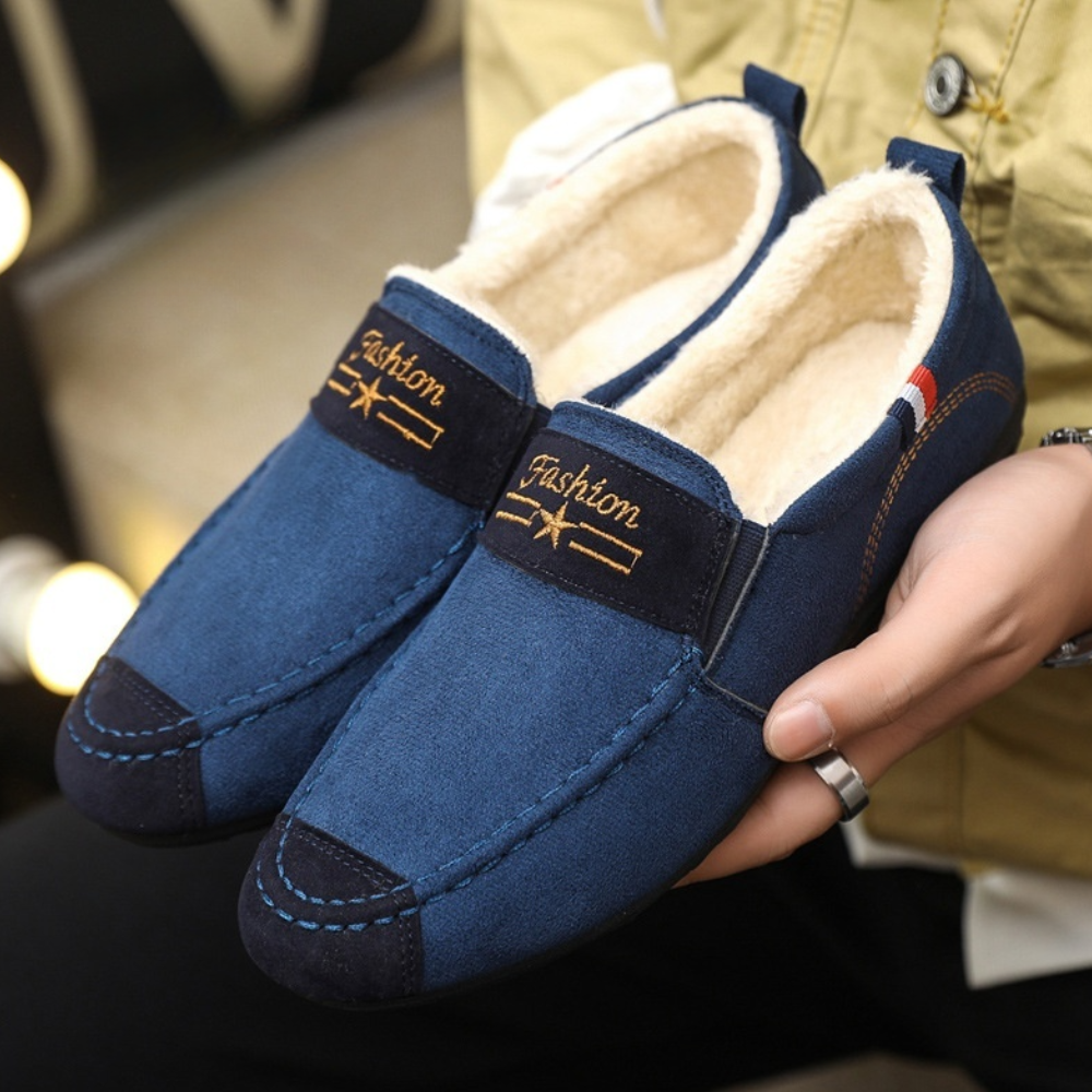 Steven - Mocassins confortables doublés polaire pour homme