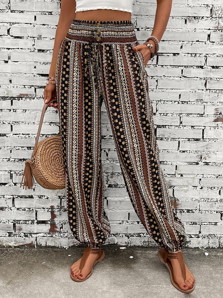 Ivy | Pantalon imprimé Boho confortable et tendance