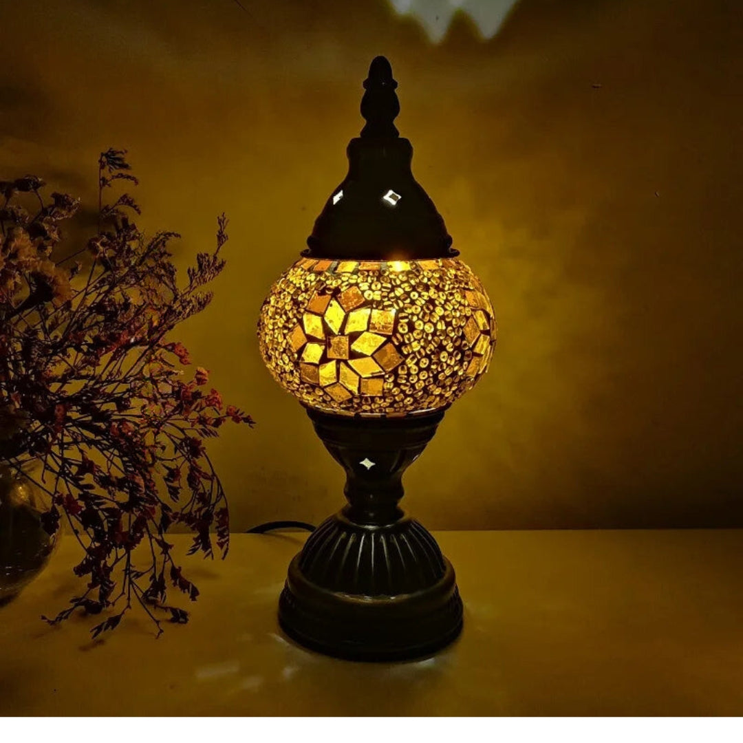 Lampe de table Mosaïque à motifs colorés
