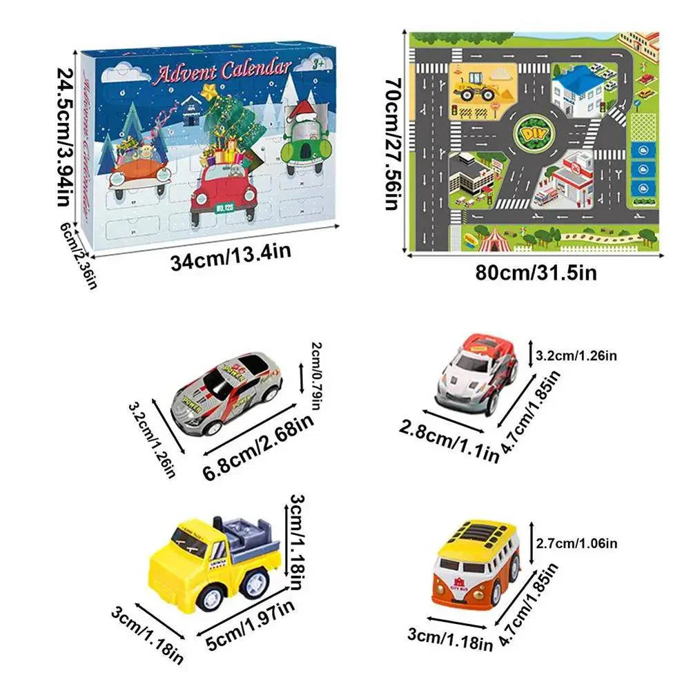 Calendrier de l'Avent de Jouets Automobiles 2025