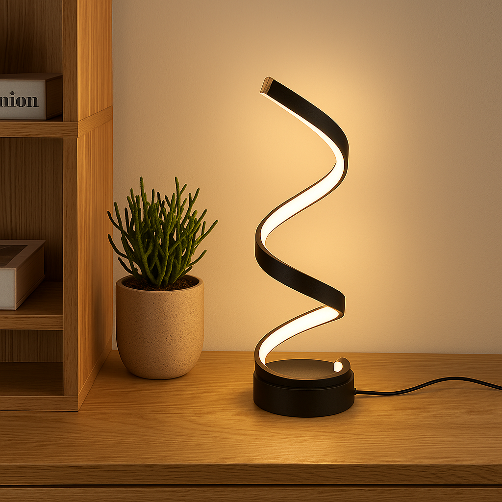 Aeris | Lampe en Spirale Formée