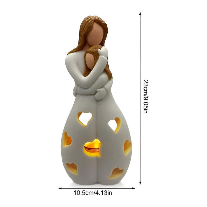 EmbraceGlow - Ornement lumineux pour mère et enfant