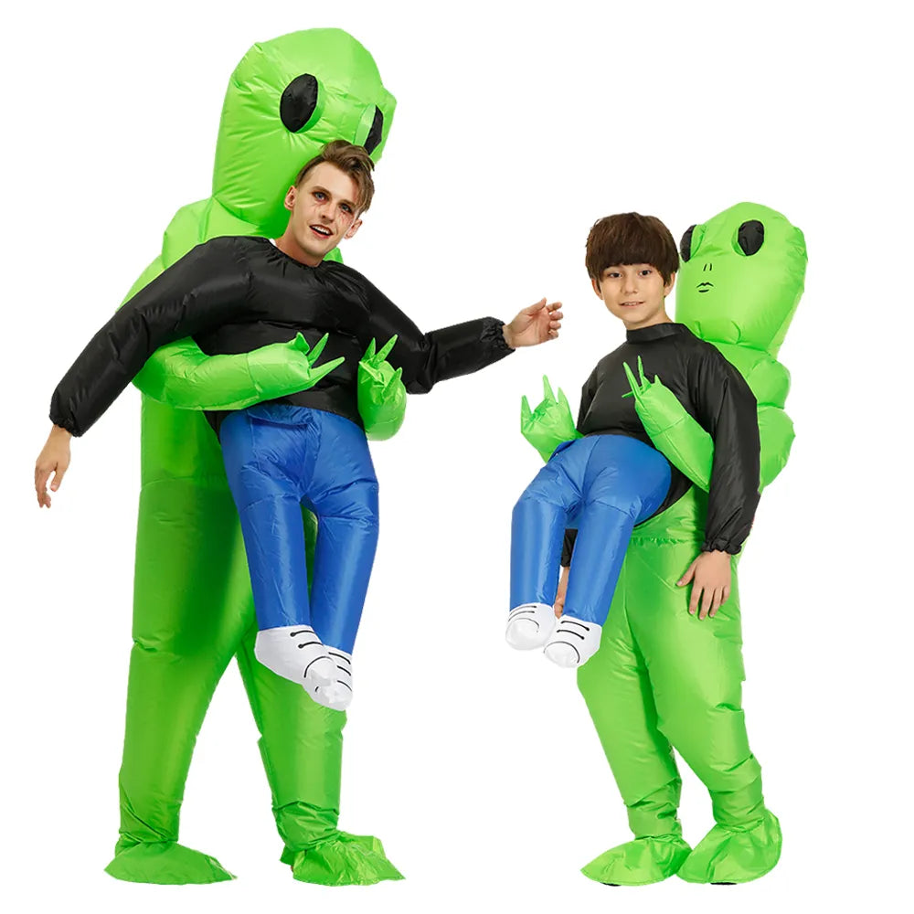 Costume d'extraterrestre gonflable – Costume amusant pour enfants et adultes, Rapide et facile à gonfler, Disponible en 2 tailles