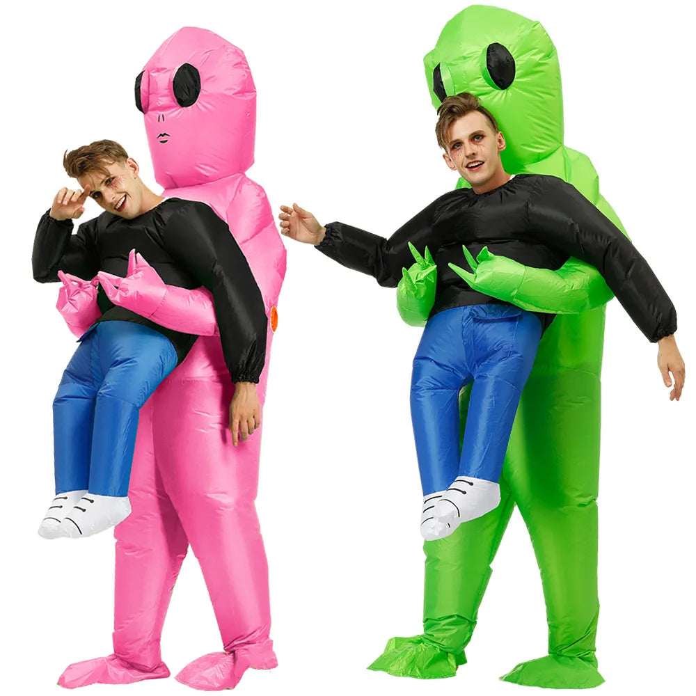 Costume d'extraterrestre gonflable – Costume amusant pour enfants et adultes, Rapide et facile à gonfler, Disponible en 2 tailles