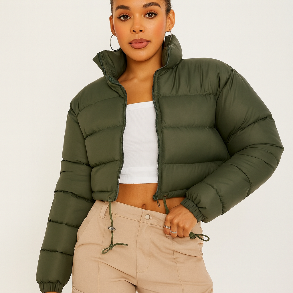 Alora | Veste d'hiver à cordon plissé