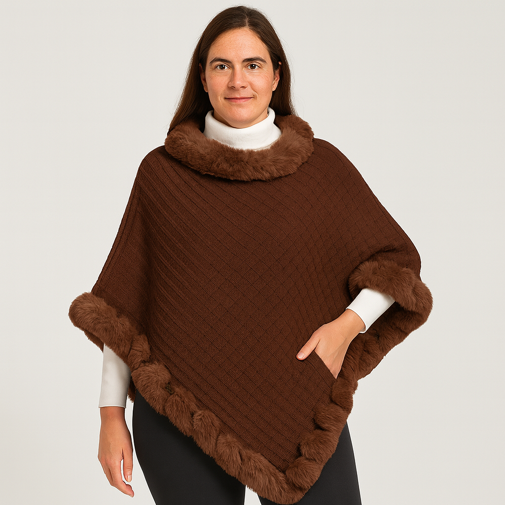 Amelinde | Pull & Écharpe Cape Manteau Automne & Hiver