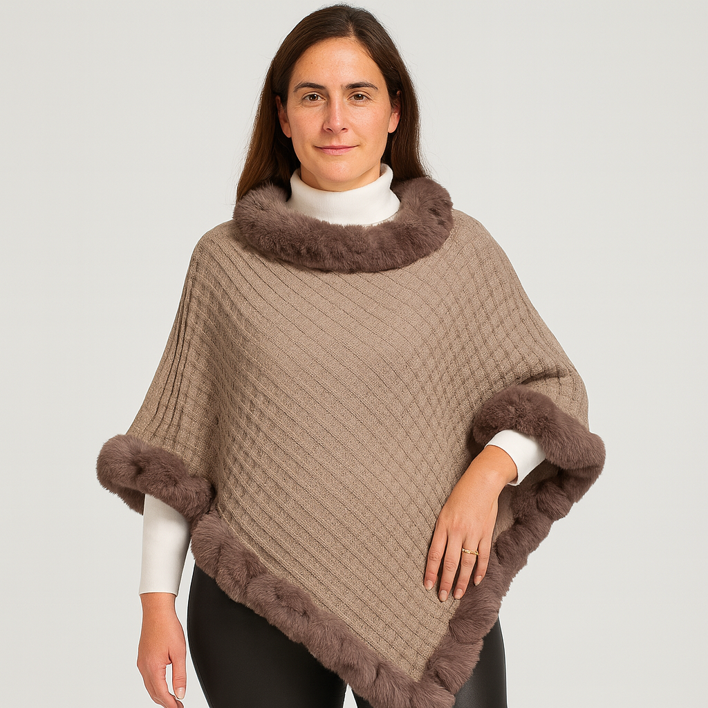 Amelinde | Pull & Écharpe Cape Manteau Automne & Hiver
