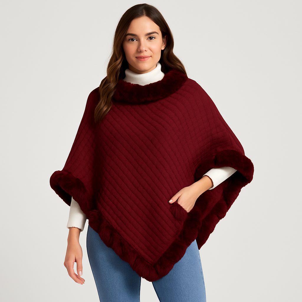 Amelinde | Pull & Écharpe Cape Manteau Automne & Hiver
