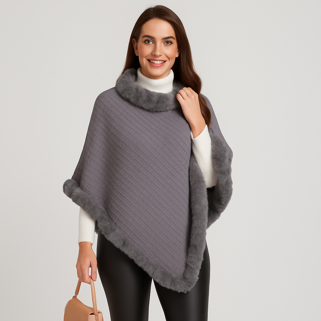 Amelinde | Pull & Écharpe Cape Manteau Automne & Hiver