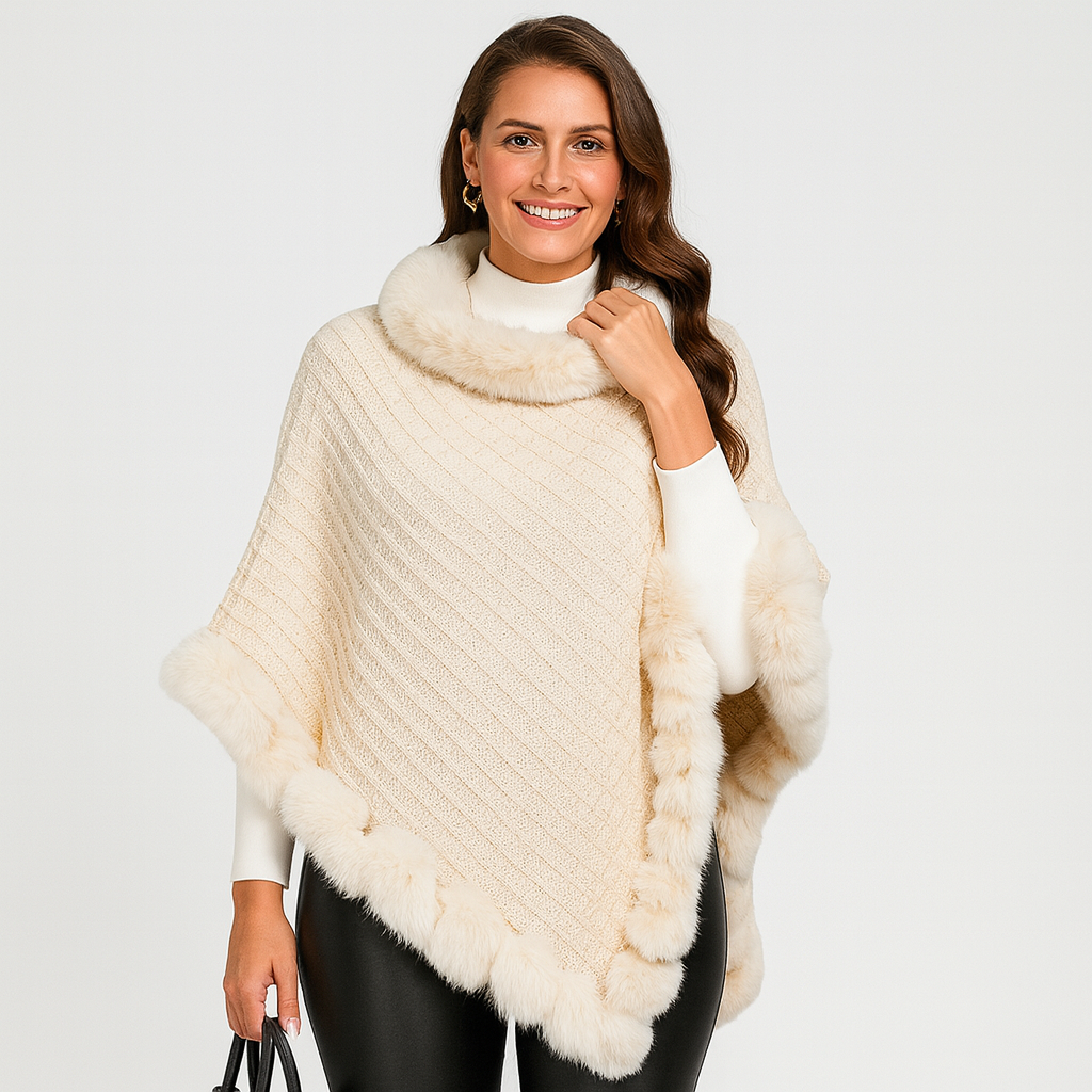 Amelinde | Pull & Écharpe Cape Manteau Automne & Hiver
