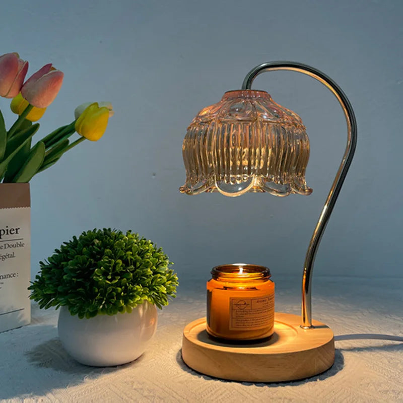 Luminara CrystalGlow – Lampe de table élégante avec un design unique en pierre de verre