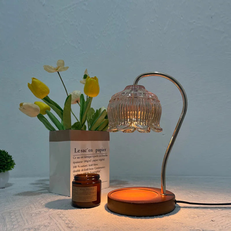 Luminara CrystalGlow – Lampe de table élégante avec un design unique en pierre de verre