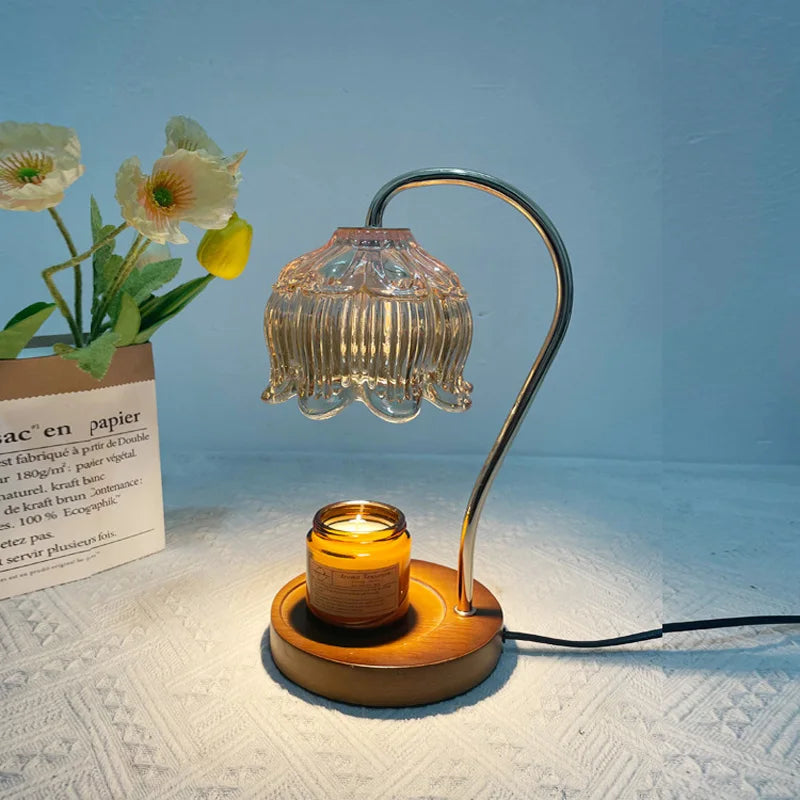 Luminara CrystalGlow – Lampe de table élégante avec un design unique en pierre de verre