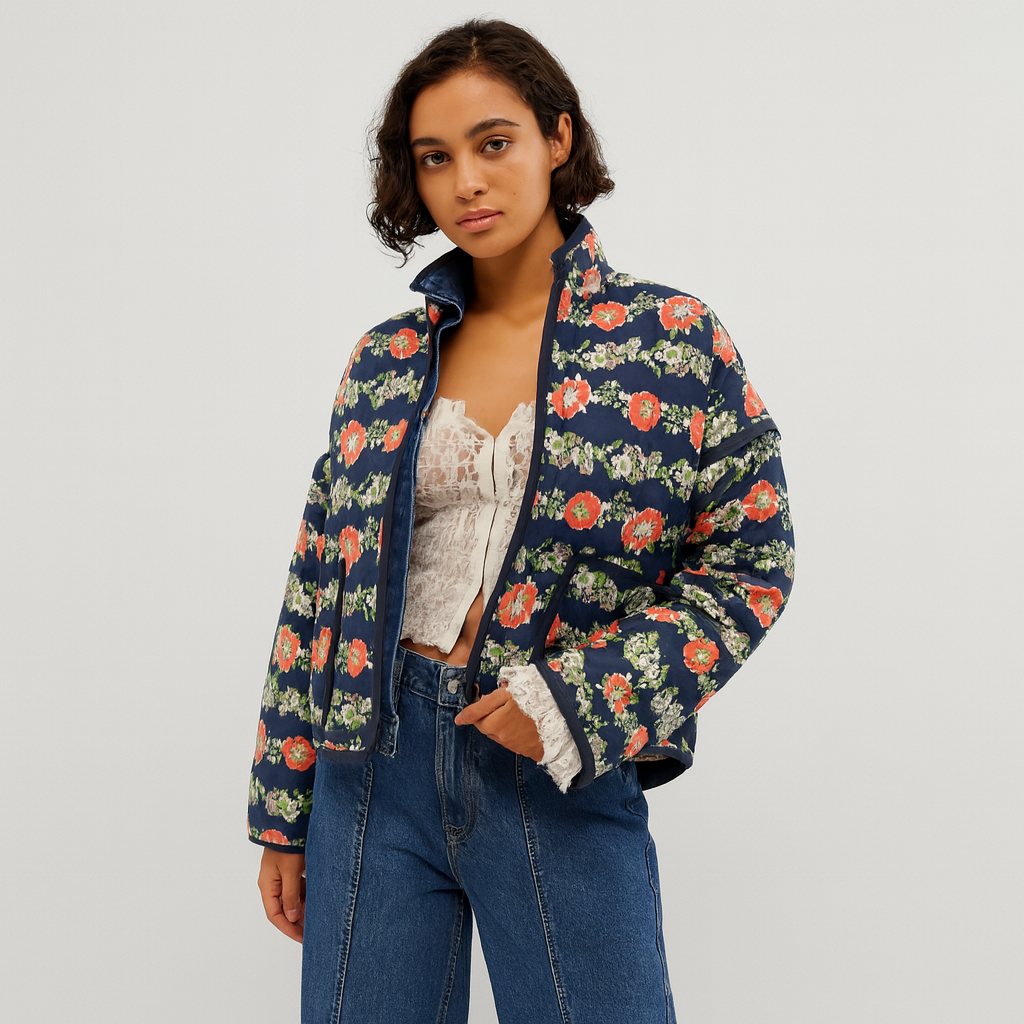 Amor - Veste en patchwork bohème matelassée pour femmes