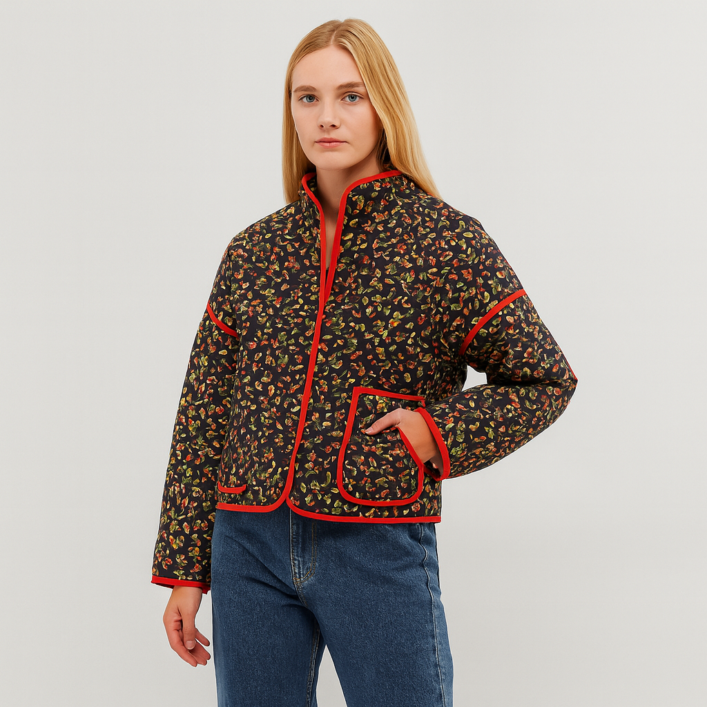 Amor - Veste en patchwork bohème matelassée pour femmes