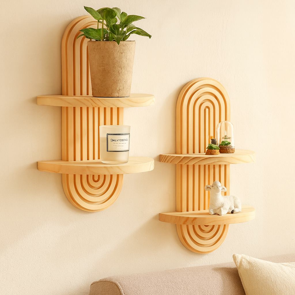 Ardentis | Étagère murale géométrique en bois