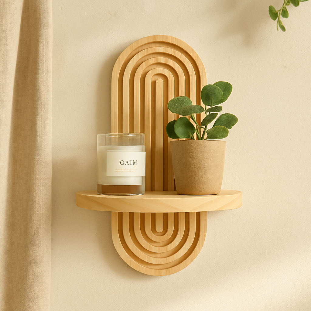 Ardentis | Étagère murale géométrique en bois