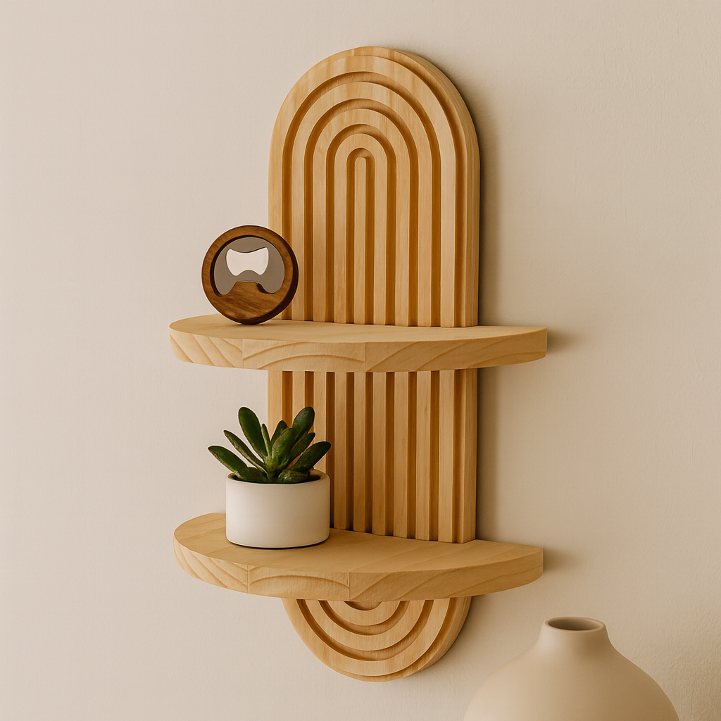 Ardentis | Étagère murale géométrique en bois