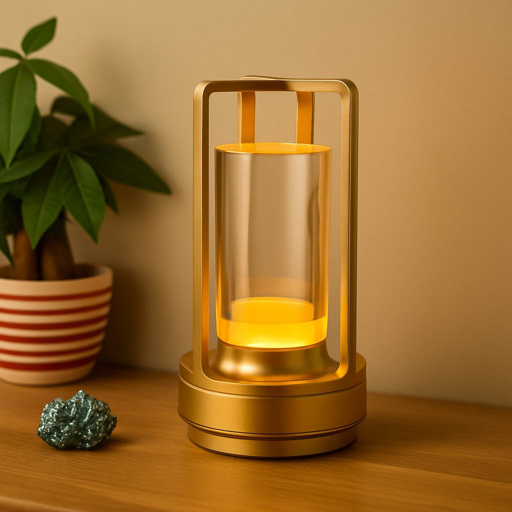 Lampe de table LED rechargeable Aurluma| Cristal