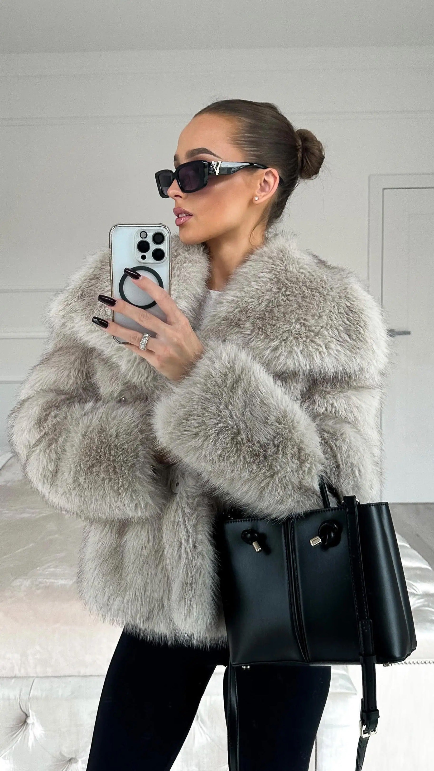 Sussane - Veste tendance en fausse fourrure pour femmes