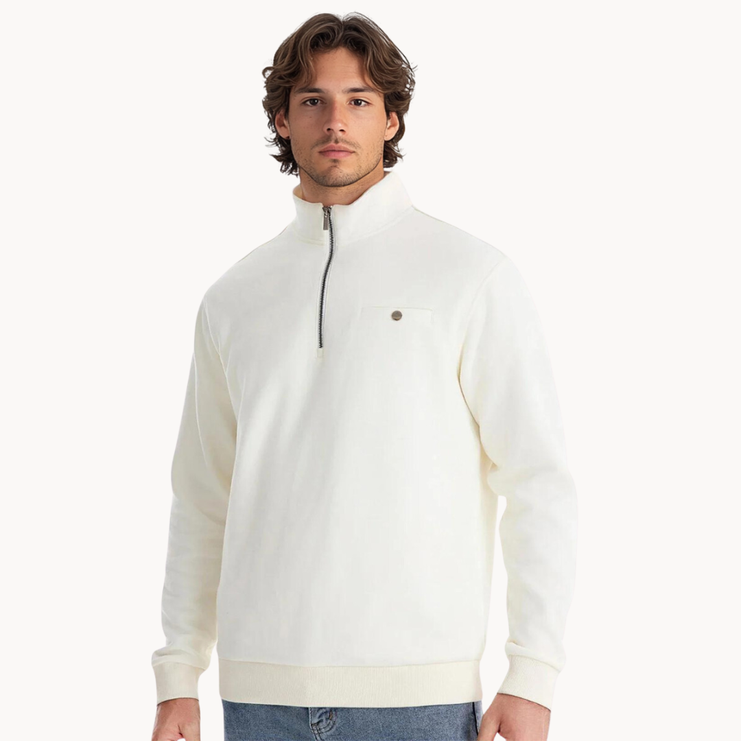Sweater décontracté Noah Herre avec demi-zip