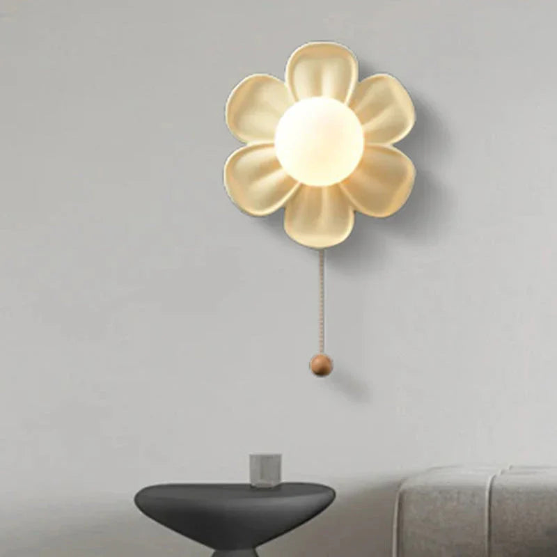 BlomstraLys Applique Murale Artistique en Fleurs avec Design Élégant