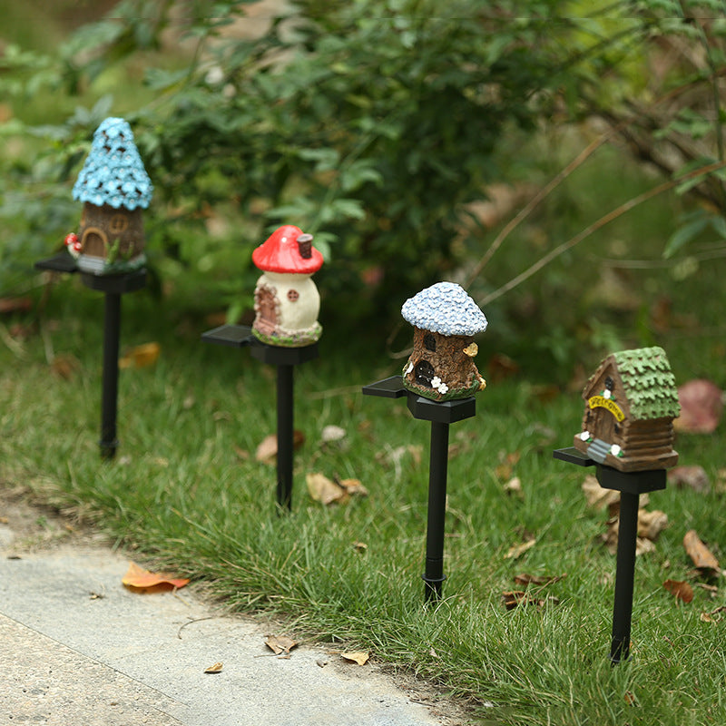 MushroomGlow - éclairage solaire pour le jardin avec projection LED