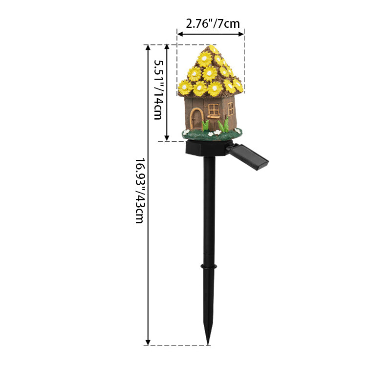 MushroomGlow - éclairage solaire pour le jardin avec projection LED