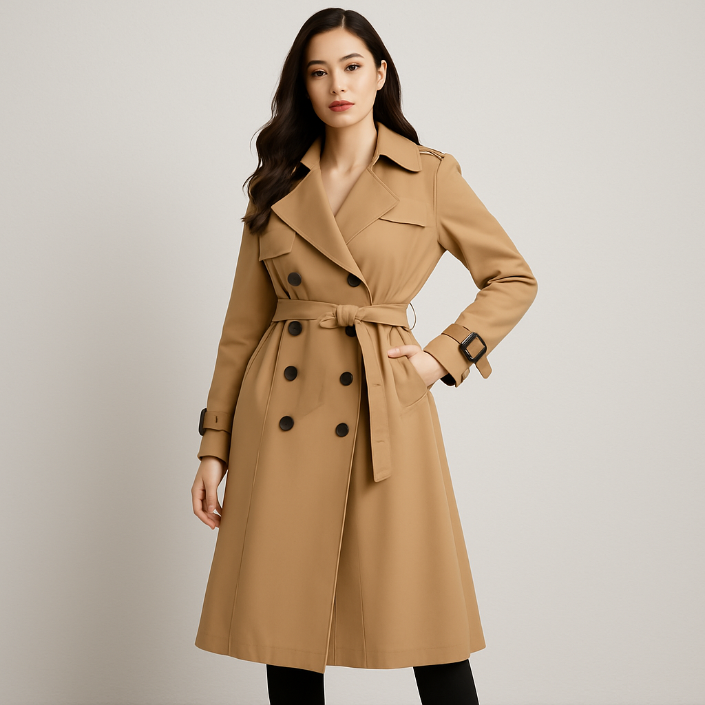 Beatrice | Trench-coat intemporel avec ceinture