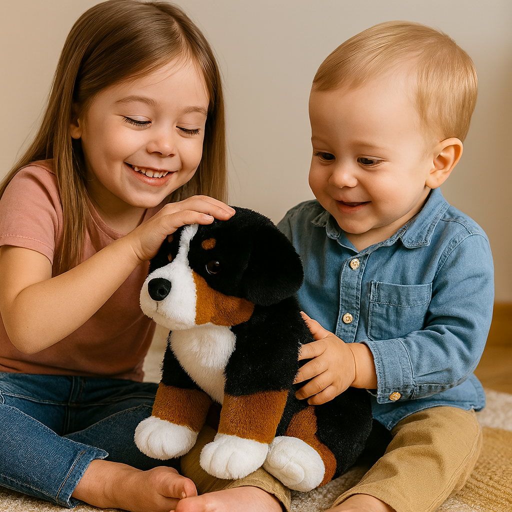 Benny - Peluche Bouvier Bernois | Peluche douce et câline pour enfants